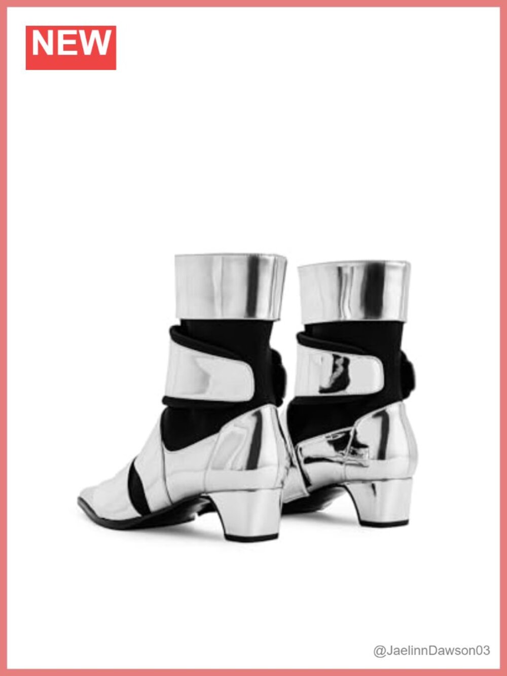 Vegan Leather Ankle Booties, Mid Heel, Pointed Toe Comfort - Picture 4 of 5